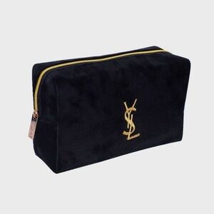YSL Black Velvet Cosmetic Bag